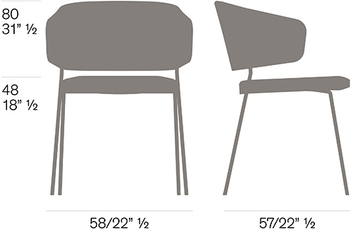 Wolfgang metal 54 Fornasarig light comfort armchair 33