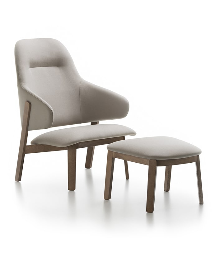 Wolfgang High Back Lounge Fornasarig Scandinavian Design 6
