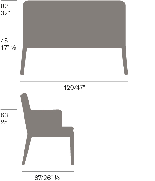 Allround Fornasarig Minimalist Scandinavian Seating Sofa