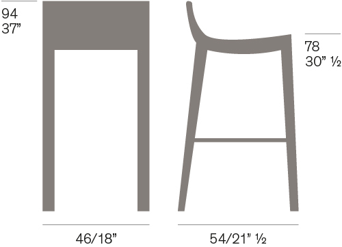 Moka Bar Stool Fornasarig Versatile, Comfortable 8