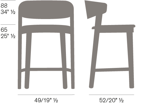 Wolfgang Wood Stool Fornasarig Elegance Scandinavian Design 7