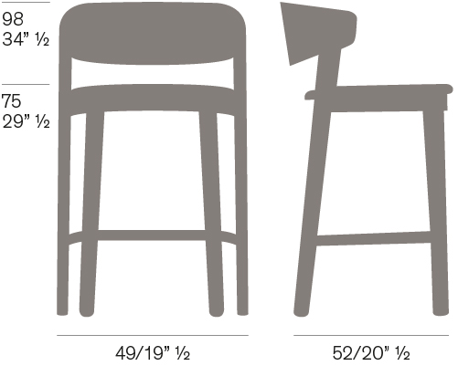 Wolfgang Wood Stool Fornasarig Elegance Scandinavian Design 8
