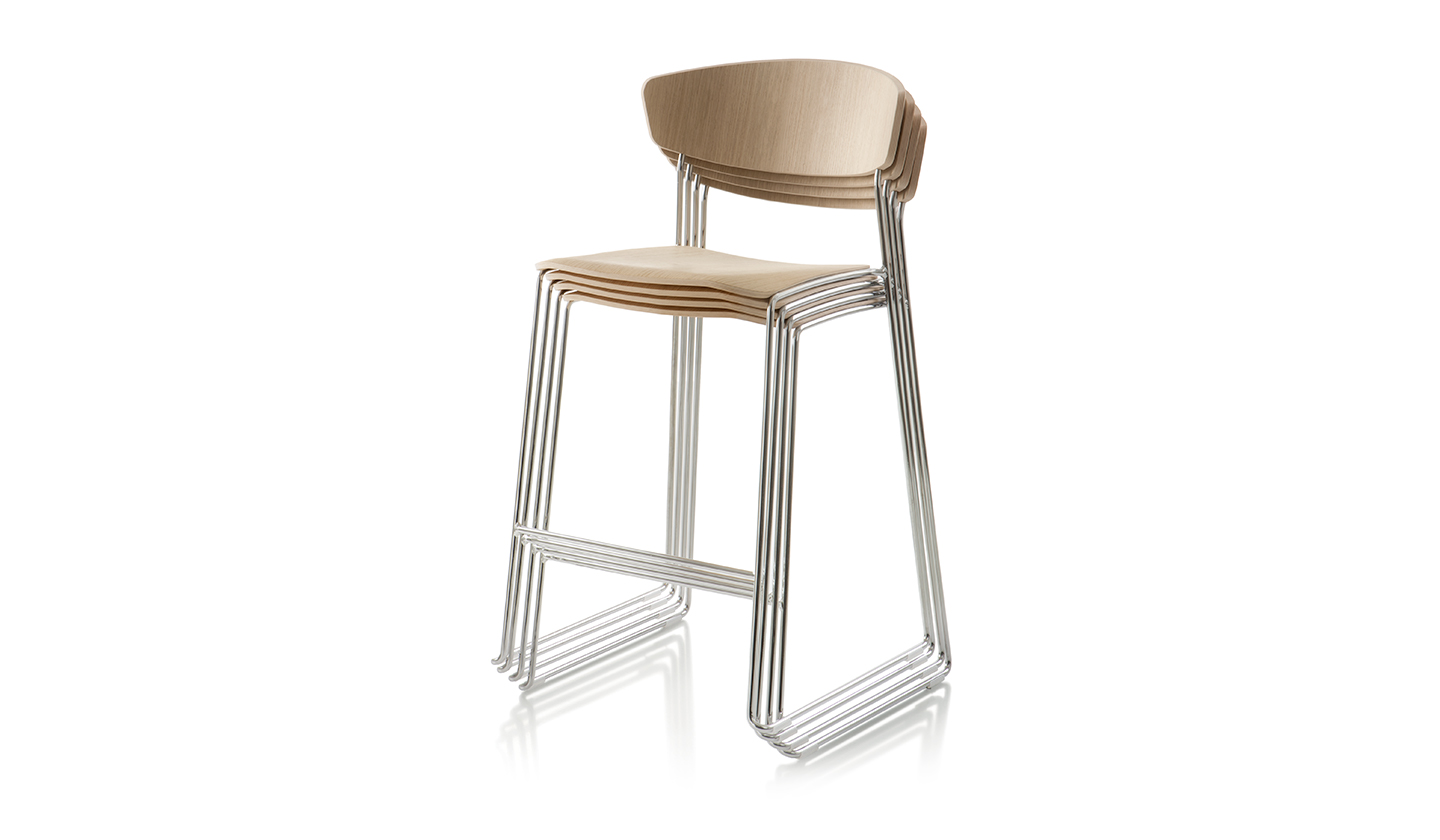 Wolfgang Counter 65 Fornasarig Lightweight, Stackable Stool 8