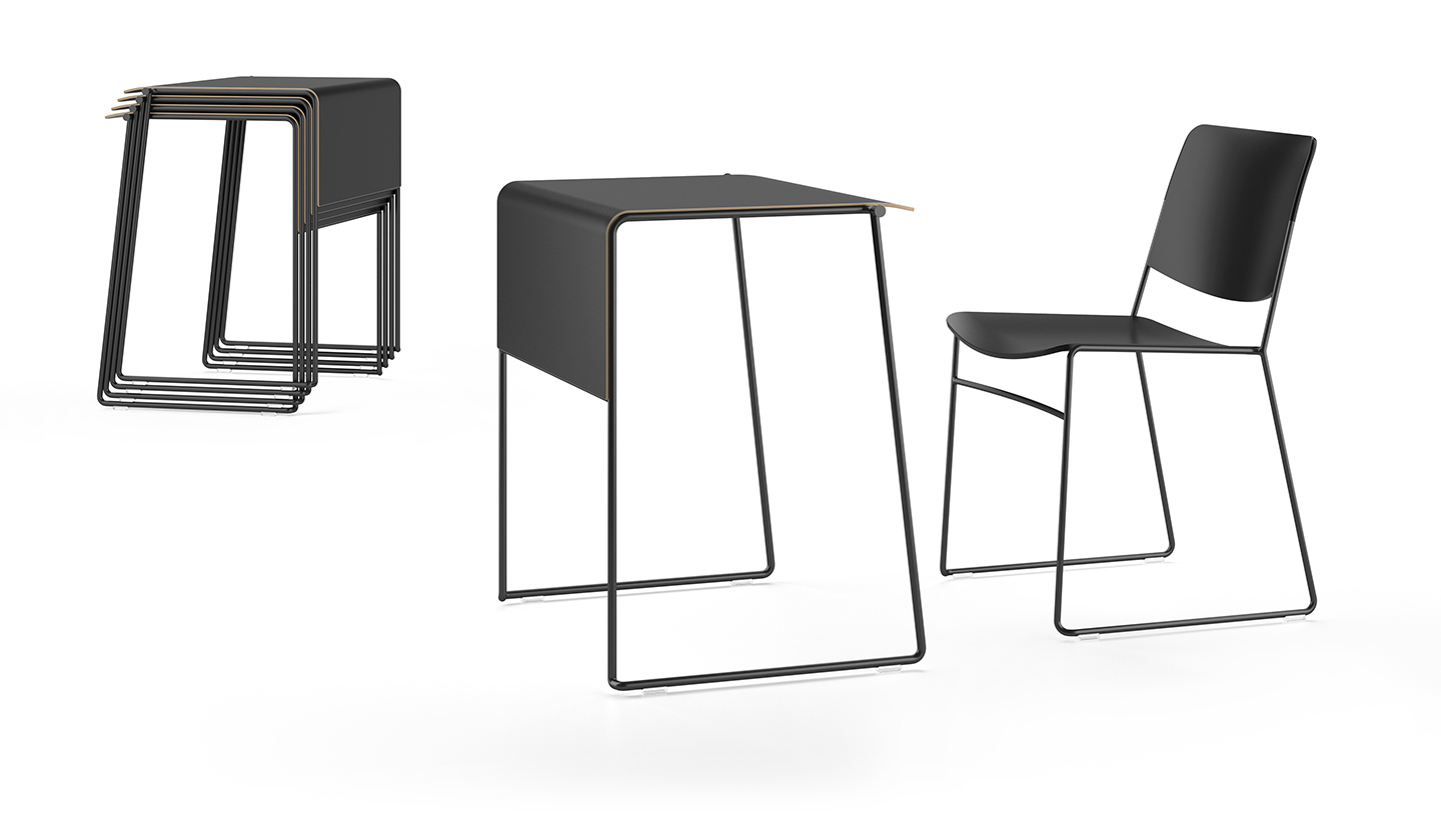 Link Edu Desk, flexibility stacking desk 4