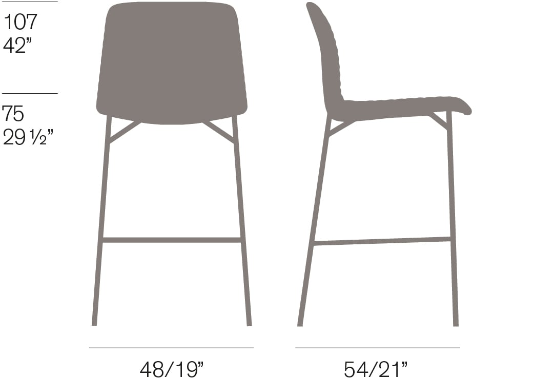 Cato Stool Fornasarig Elegant, Comfortable, Bar stool 12