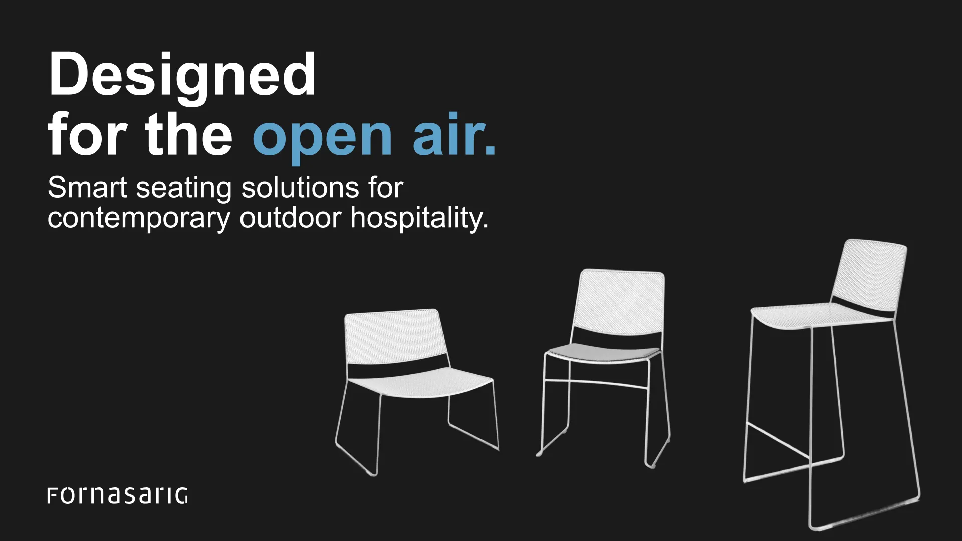 Link Outdoor designed for the open air fornasarig