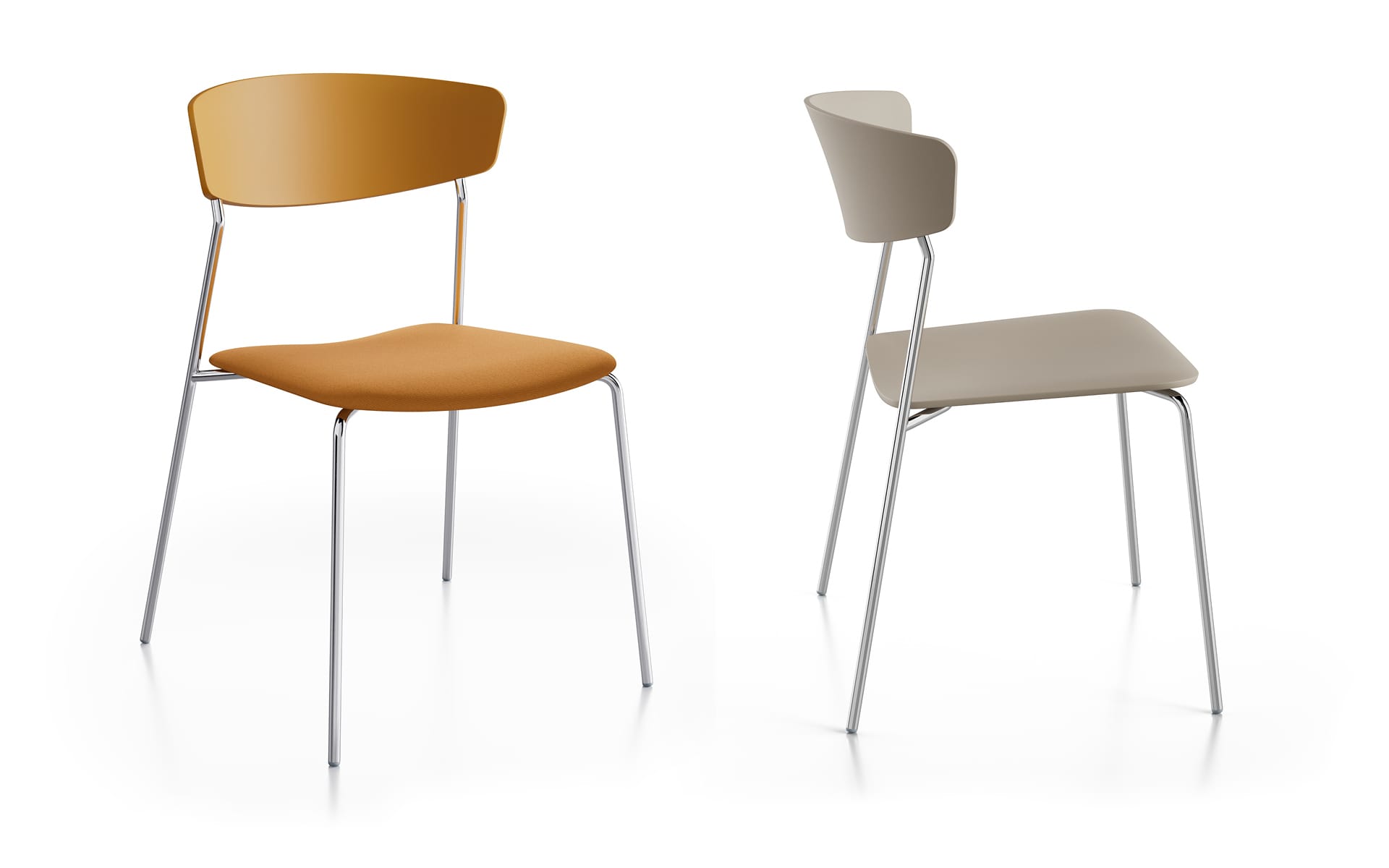 Wolfgang 50X Four Legs Fornasarig - lighter, stackable chair 3