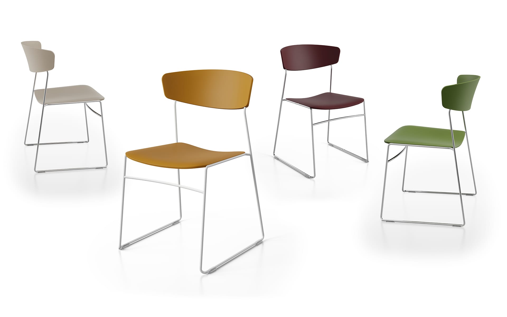 Wolfgang Wolfgang 50X Sled Fornasarig - lighter, stackable chair 3