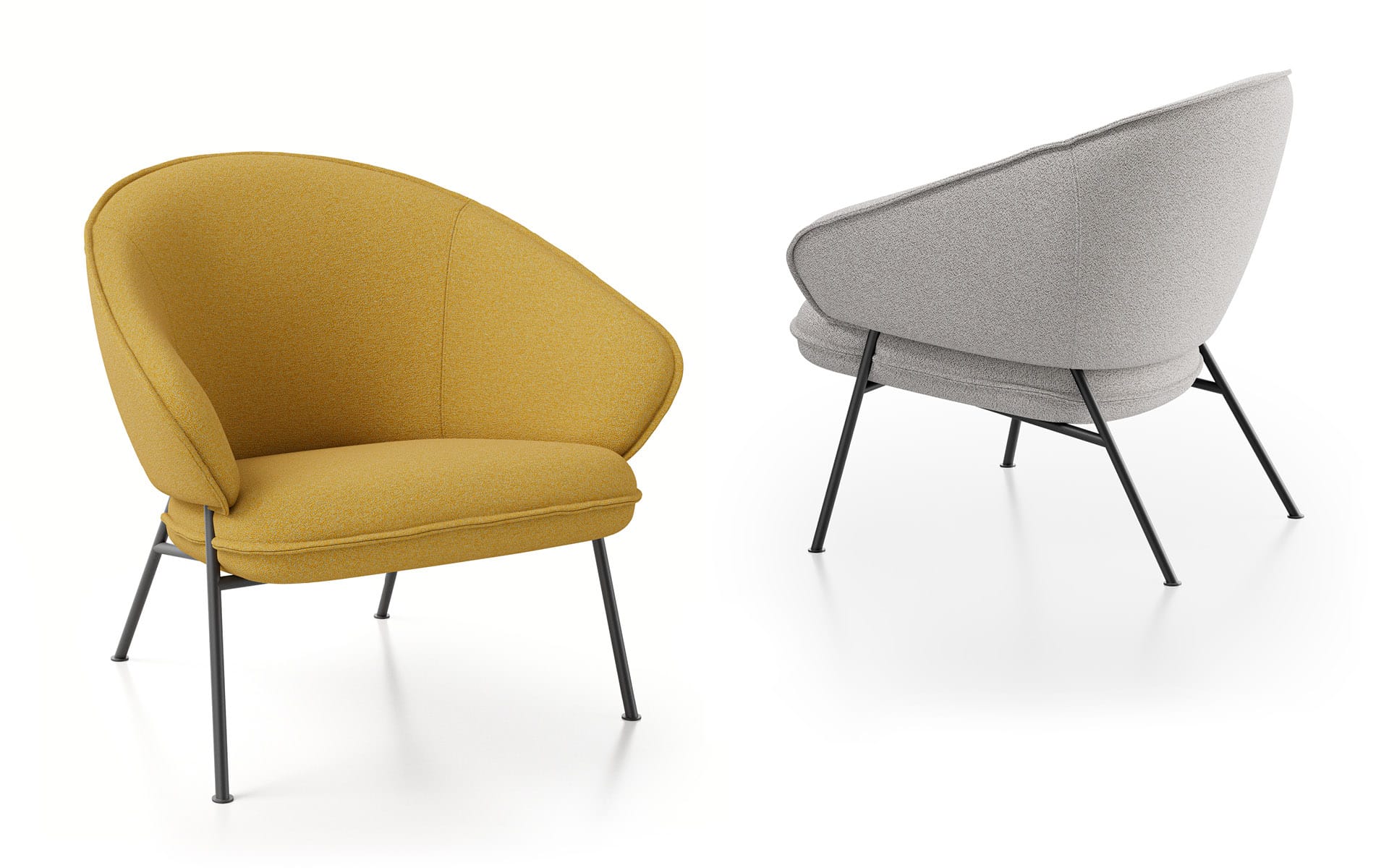 Wolfgang Metal Lounge Chair Fornasarig Elegance Scandinavian Design 2