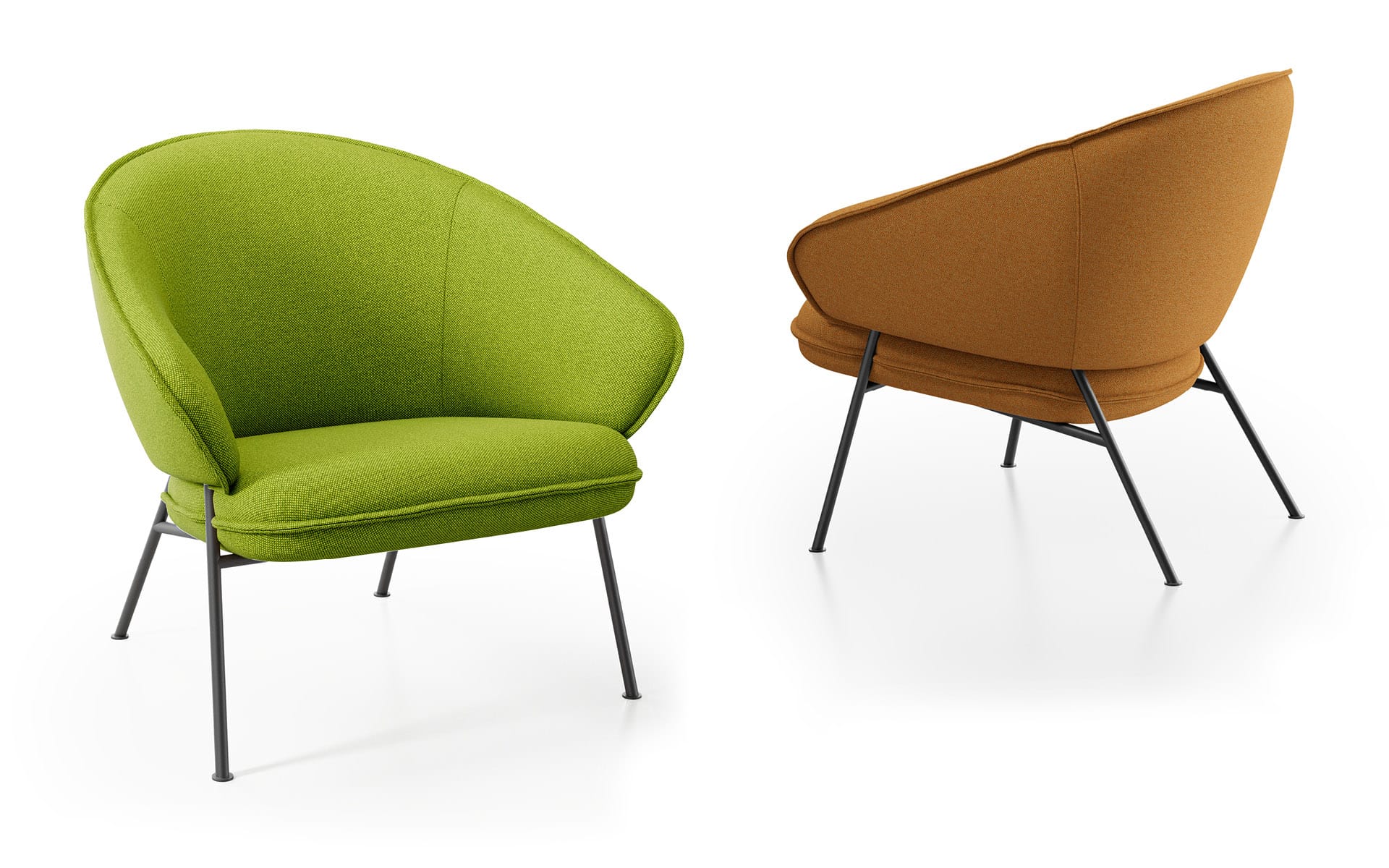 Wolfgang Metal Lounge Chair Fornasarig Elegance Scandinavian Design 6