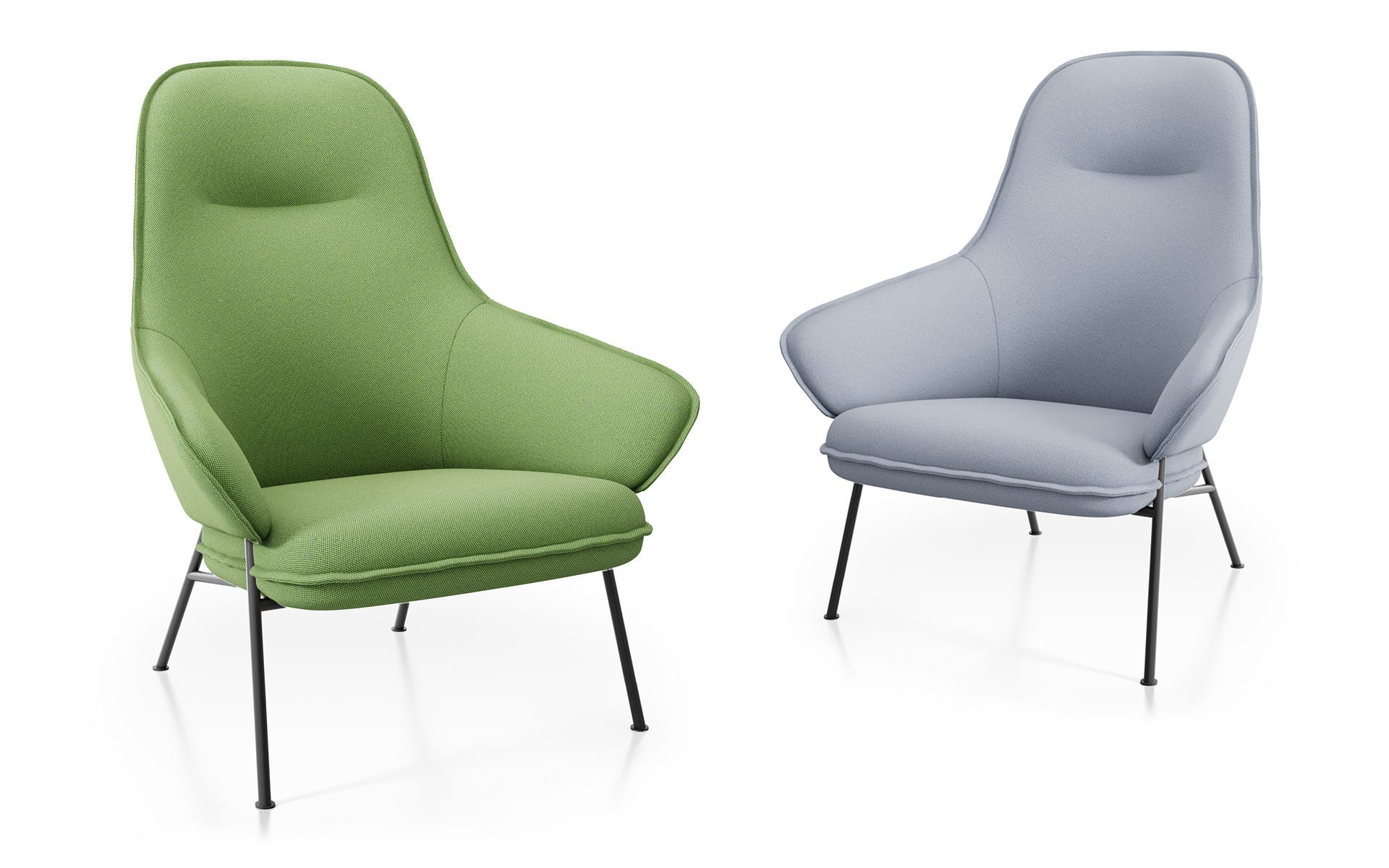 Wolfgang Metal Lounge High Back Fornasarig Elegance Scandinavian Design 5