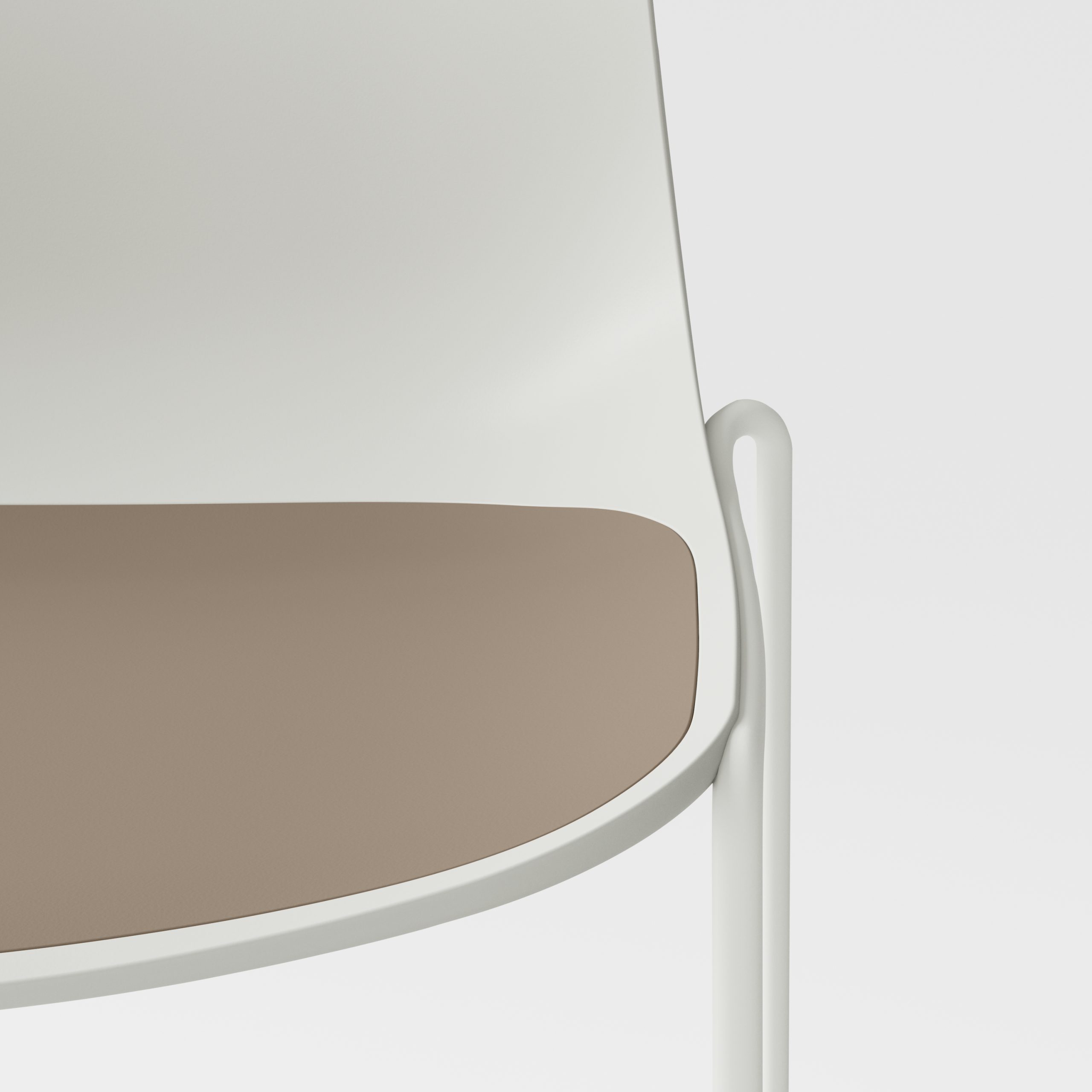 Fornasarig | Cato 40X Sled Stackable Chair Seamless by design